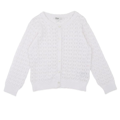 Bebe - Pointelle Organic Cotton Cardigan