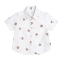 HUX - Shortsleeve Huxbear Button Up Crisp White