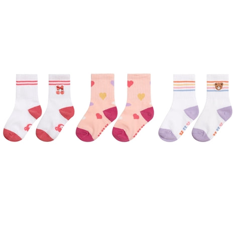 HUX - Sporty Socks 3 Pack Sweetheart (Jetsetter)