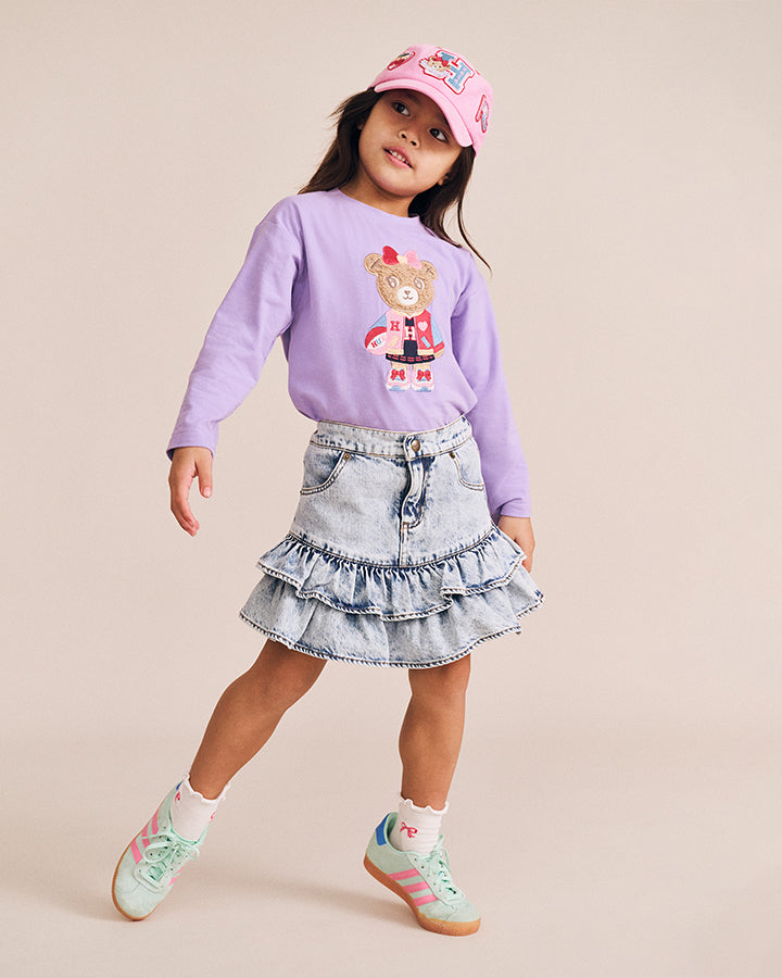 Huxbaby Baller Huxette Drop Sleeve Top in VIOLET