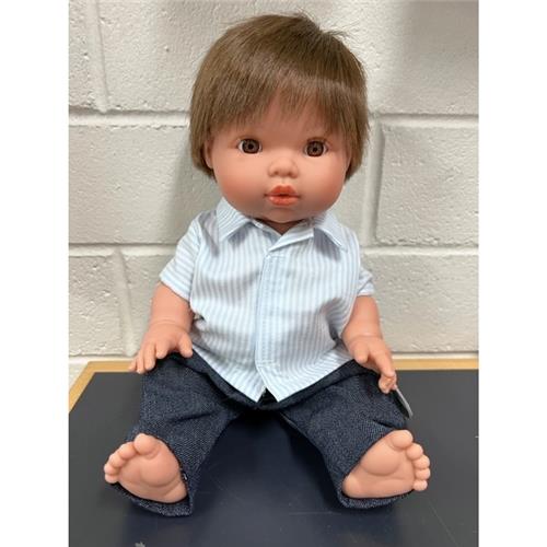 Dolls Clothes - 2pc Set - Denim Pant + Shirt