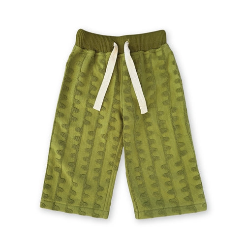 Grown - Terry Towelling Flow Pant - Leaf (HOL25)