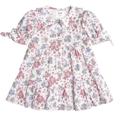 HUX - Strawberry Garden Tiered Smock Dress (Jetsetter)
