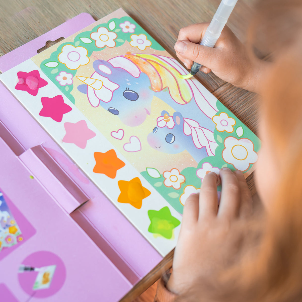 Tiger Tribe Paint a Picture Set - Unicorn Skies in Single