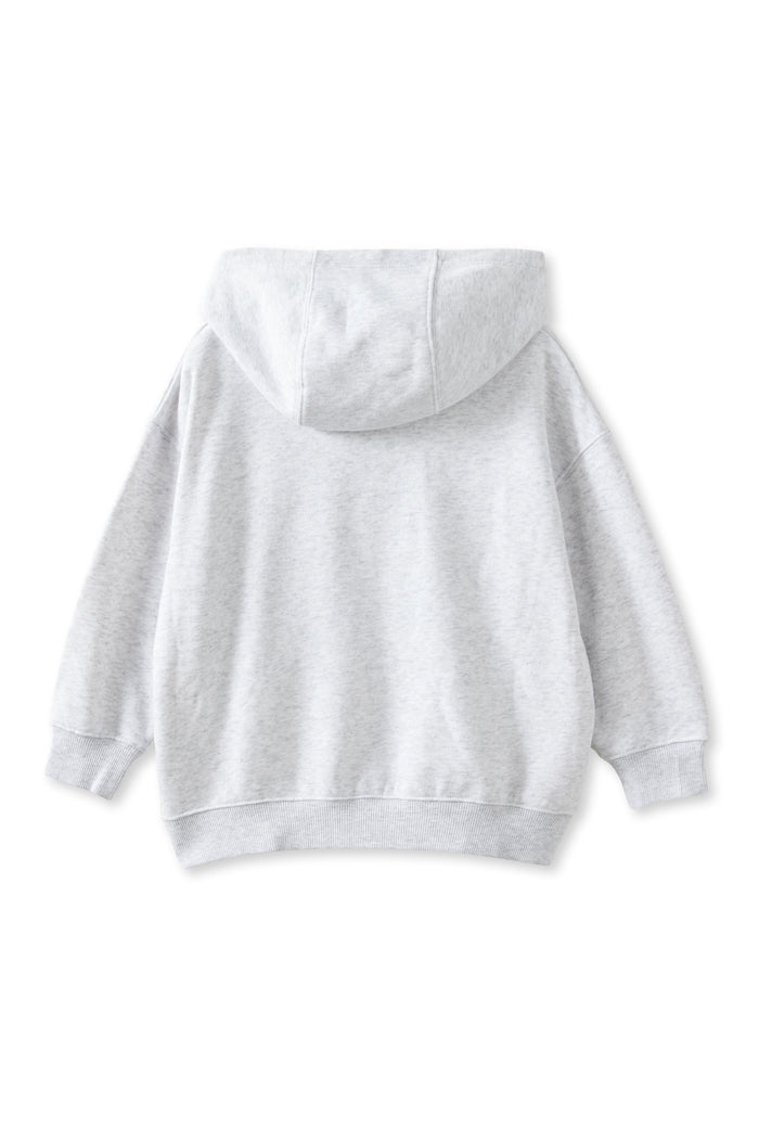 Milky Clothing Big Love Hoodie in Silver Marle / Floral