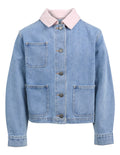 Eve Girl Billie Denim Jacket (Size 8-16) in BLUE