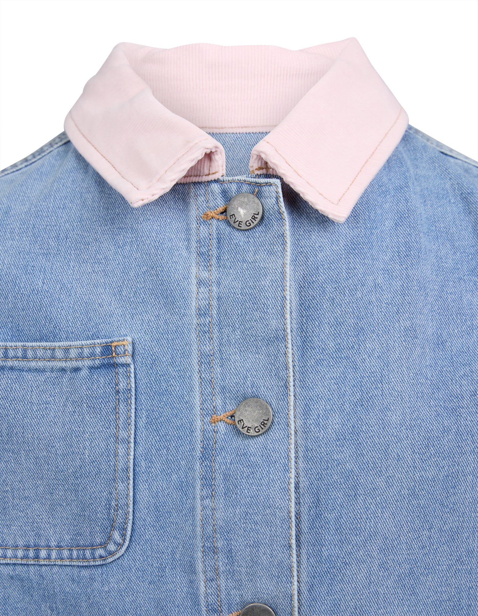 Eve Girl Billie Denim Jacket (Size 8-16) in BLUE