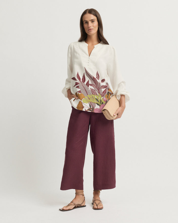 Yarra Trail Botanical Blouse in BOTANICAL PRINT