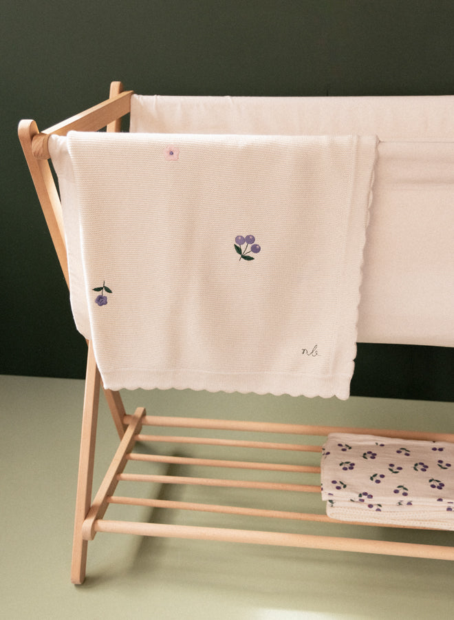 Nature Baby FERN BLANKET in Berry Garden