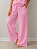 La Sofia VLSP119 (24P132) - RAVELLO LINEN PANT - CANDY PINK in Candy Pink