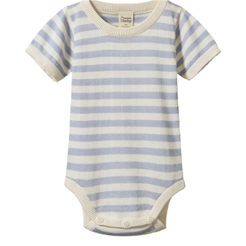 Nature Baby - Ren Bodysuit - Zen Blue Sea Stripe (NBSS25)