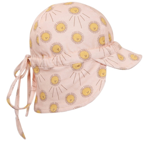 Acorn - Sunshine Flap Hat Peach and Gold