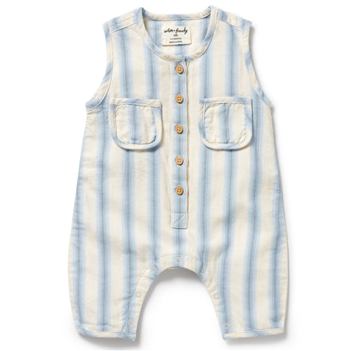 Wilson & Frenchy - Deep Blue Stripe Organic Growsuit (WFS25)