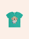 HUXBABY Vacay Kel Tee in VINTAGE GREEN