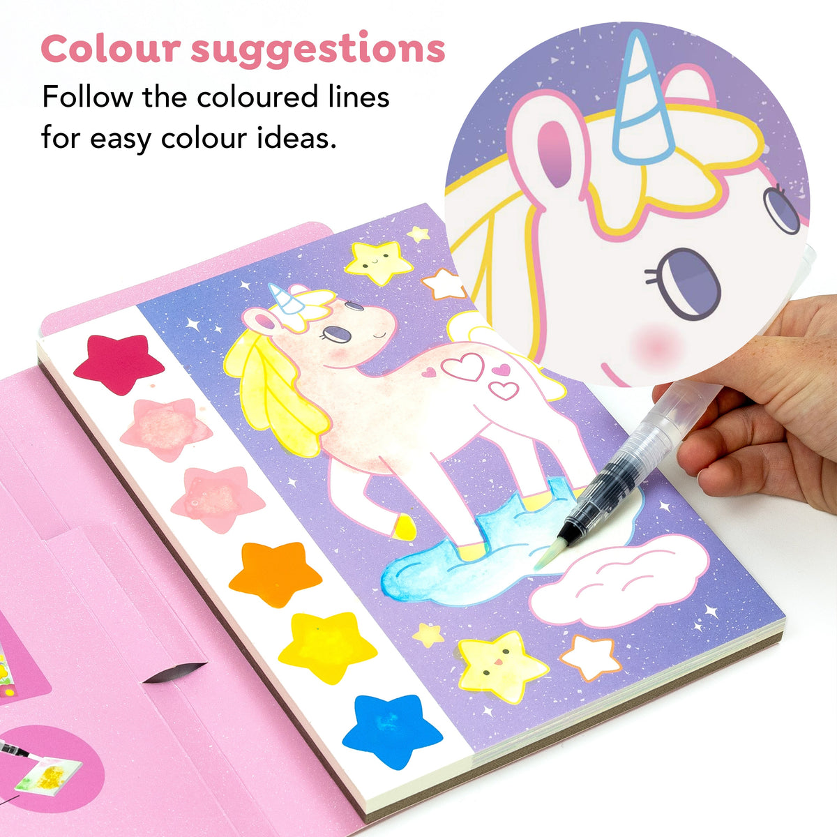 Tiger Tribe Paint a Picture Set - Unicorn Skies in Single