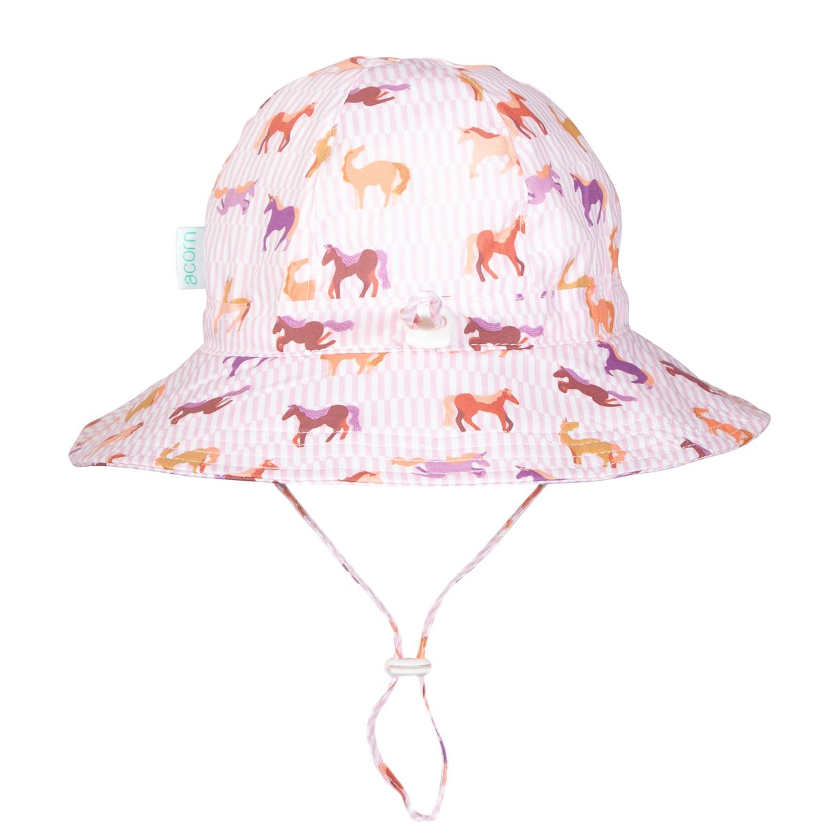 Acorn Kids Lilac Unicorn Wide Brim Sunhat in Lilac and Multi