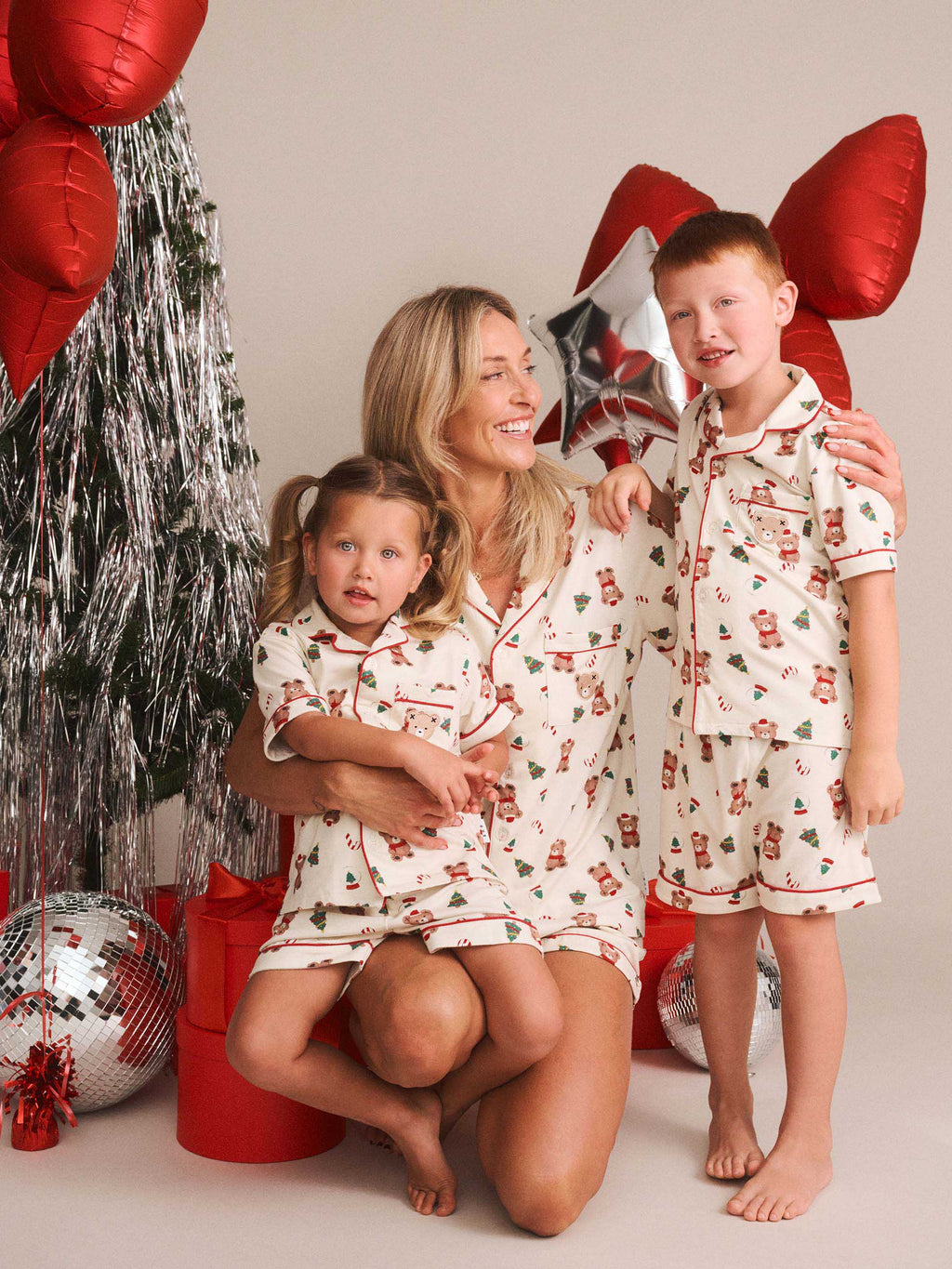 HUXBABY FESTIVE HUX ADULT PJ SET in EGGNOG