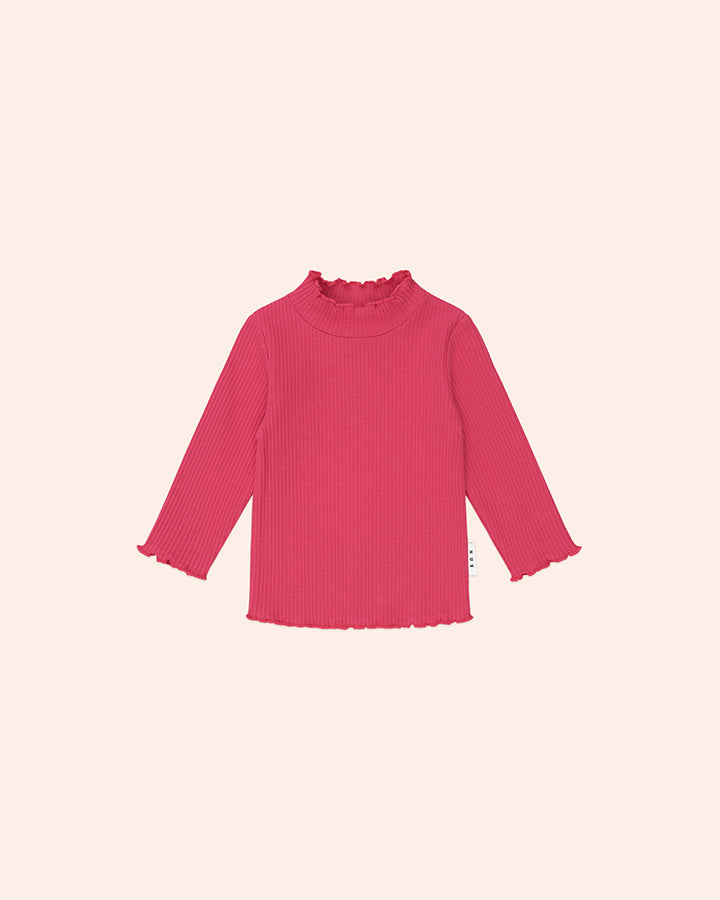 Huxbaby Cherry Rib Skivvy in CHERRY