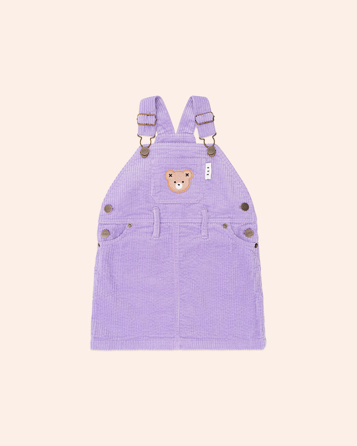 Huxbaby Classic Cord Pinafore in VIOLET