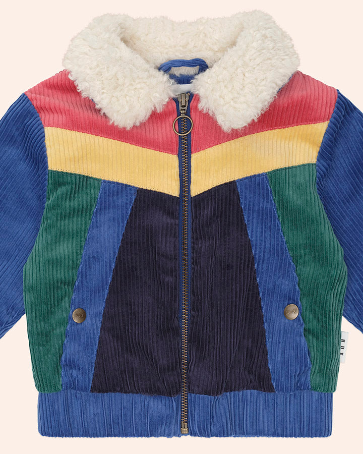 Huxbaby Colour Block Cord Jacket in MULTI