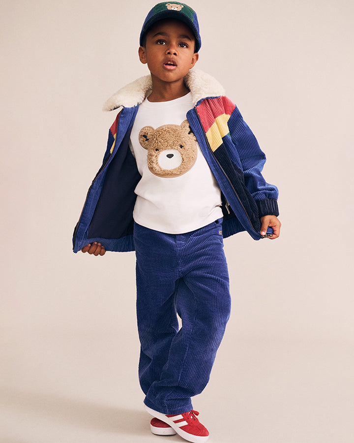 Huxbaby Colour Block Cord Jacket in MULTI