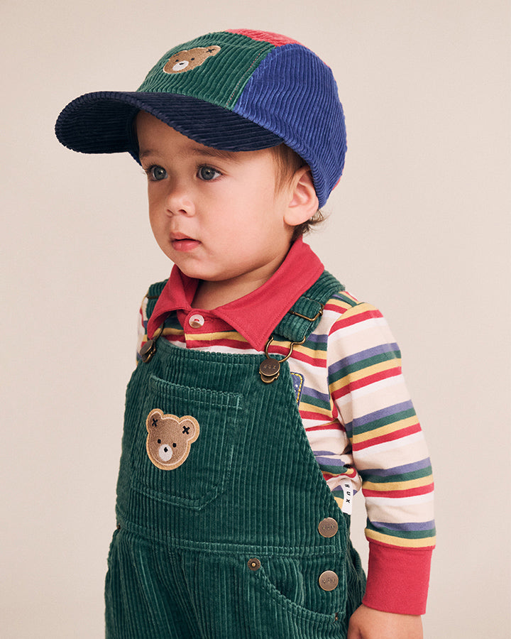 Huxbaby Colour Block Cord Panel Cap in MULTI