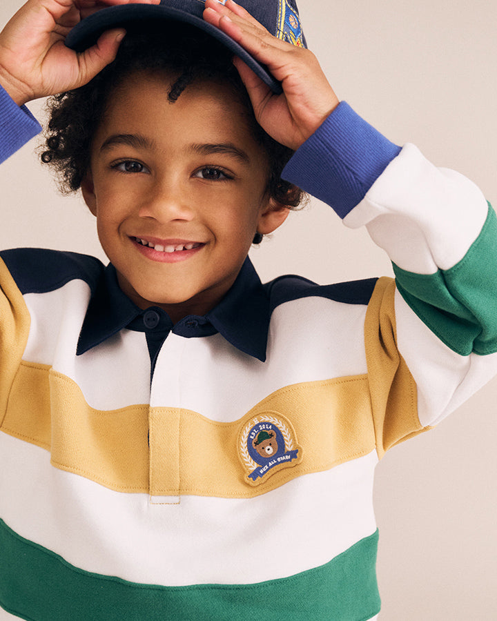 Huxbaby Colour Block Panelled Rugby in MULTI