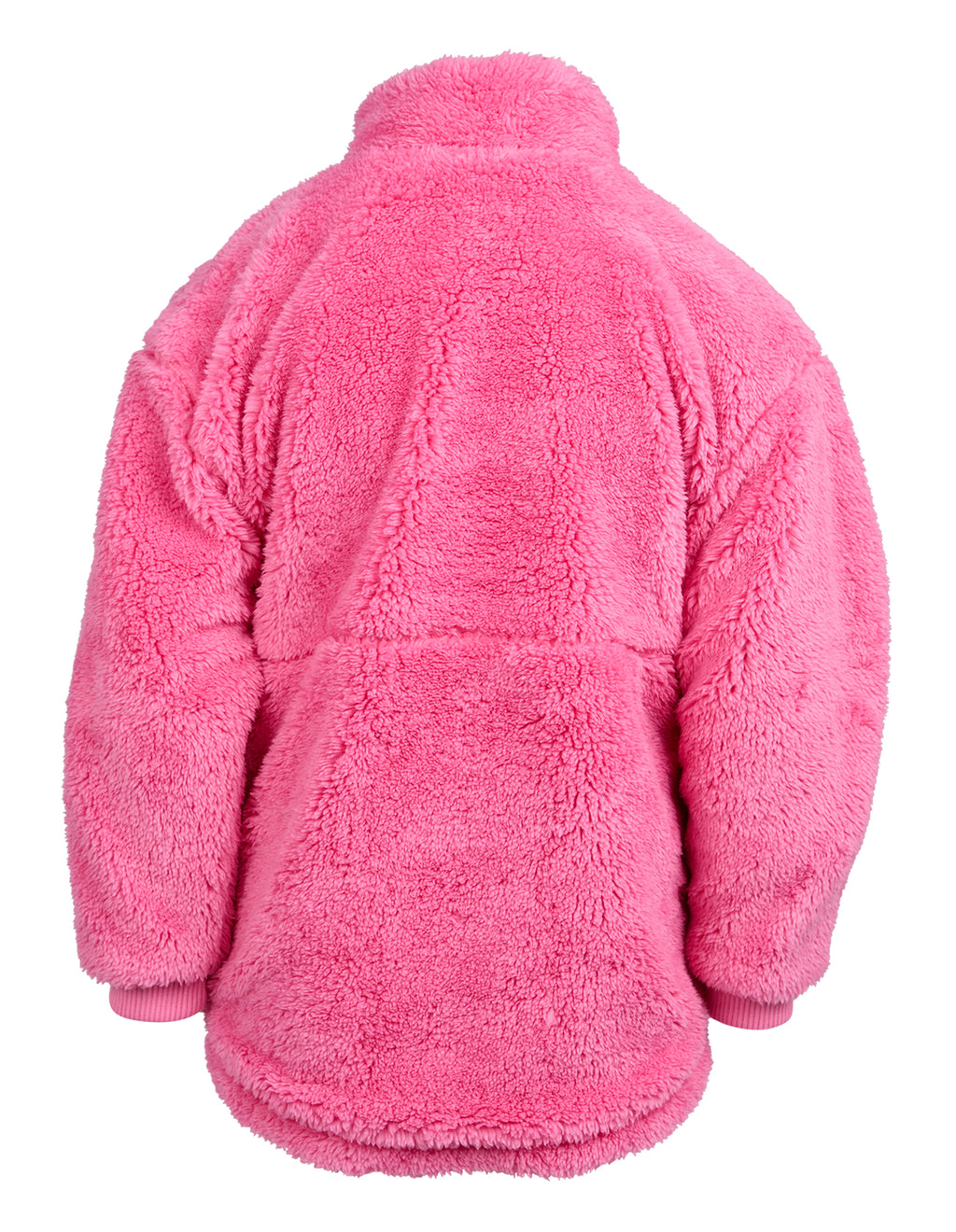 Eve Girl Cozy Quarter Zip Teddy (Size 3-7) in PINK