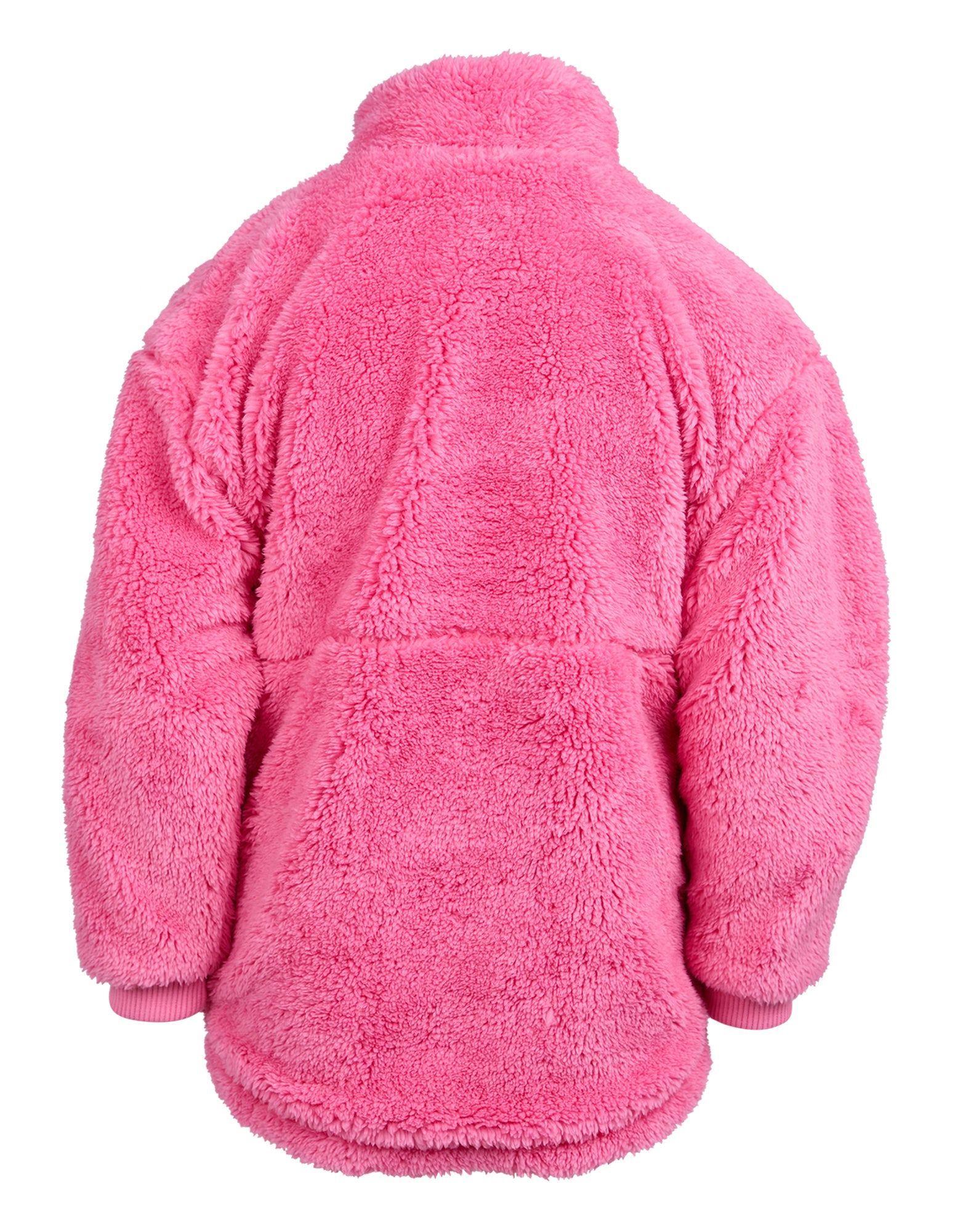 Eve Girl Cozy Quarter Zip Teddy (Size 3-7) in PINK