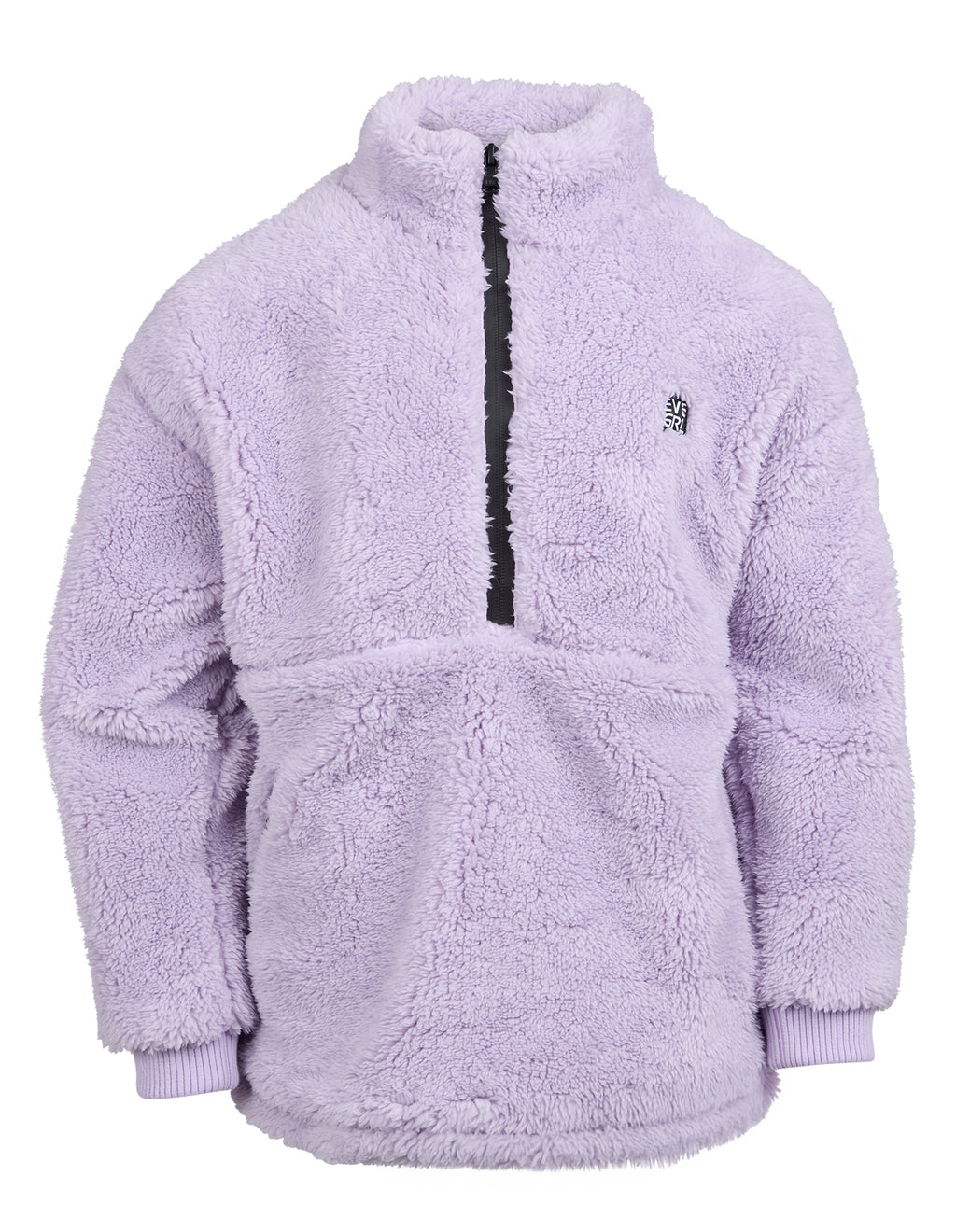 Eve Girl Cozy Quarter Zip Teddy (Size 8-16) in LILAC