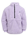 Eve Girl Cozy Quarter Zip Teddy (Size 8-16) in LILAC