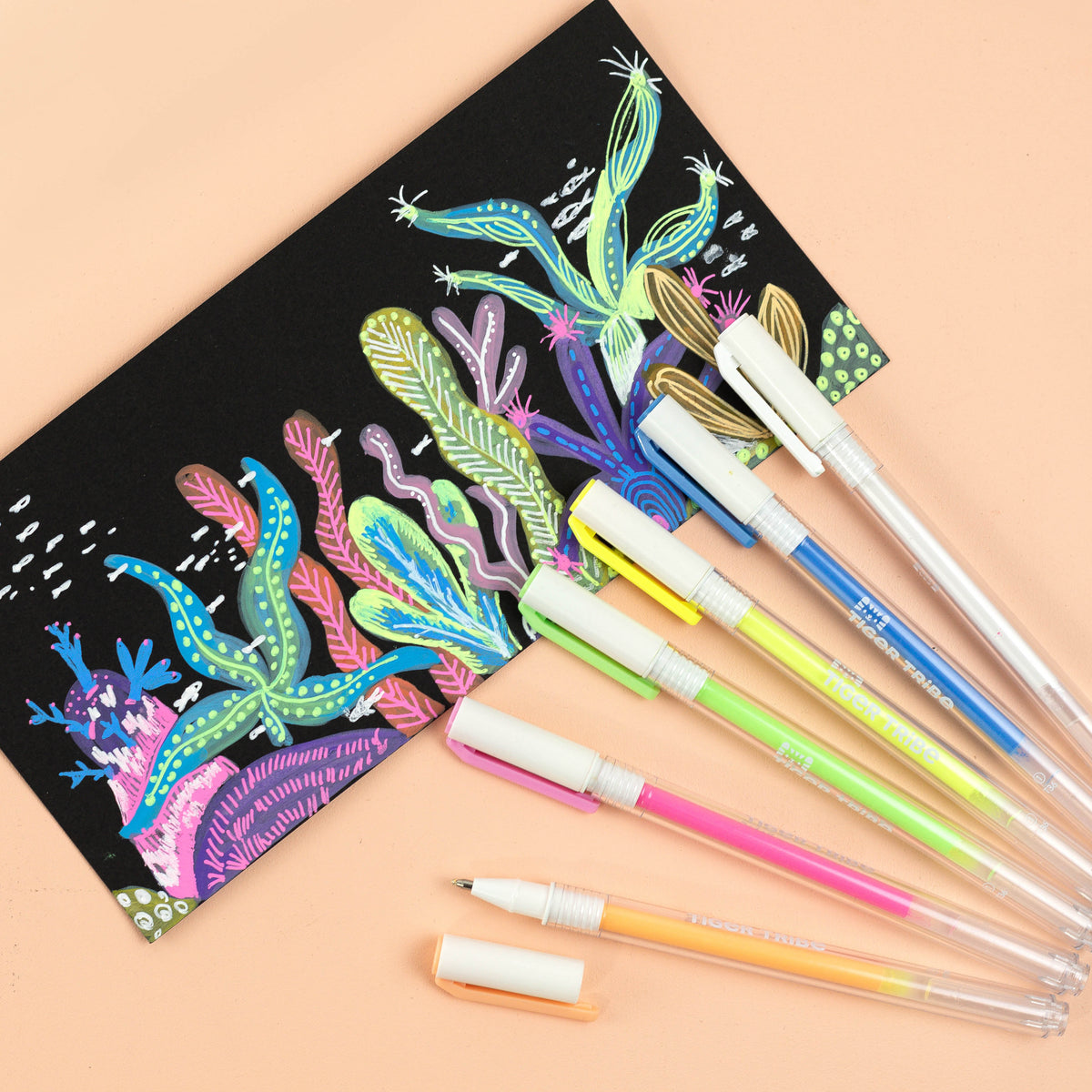 Tiger Tribe Neon Fine Tip Paint Pens in Single