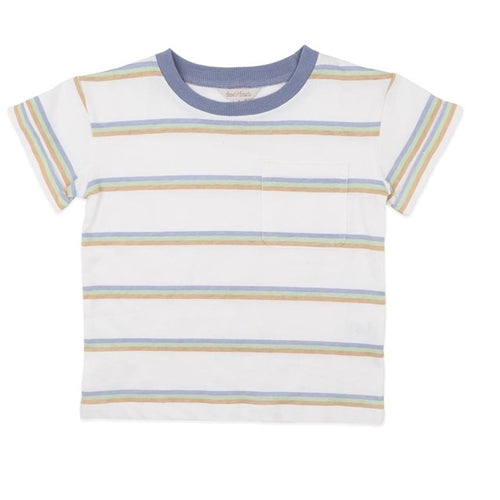Fox & Finch - Wildlings Stripe Pocket Tee (3-7)