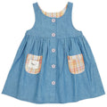 Kapow - Rainbow Plaid Sleeveless Dress (KS25)