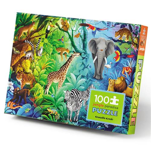 Crocodile Creek - Holographic Puzzle 100pc - Jungle Paradise