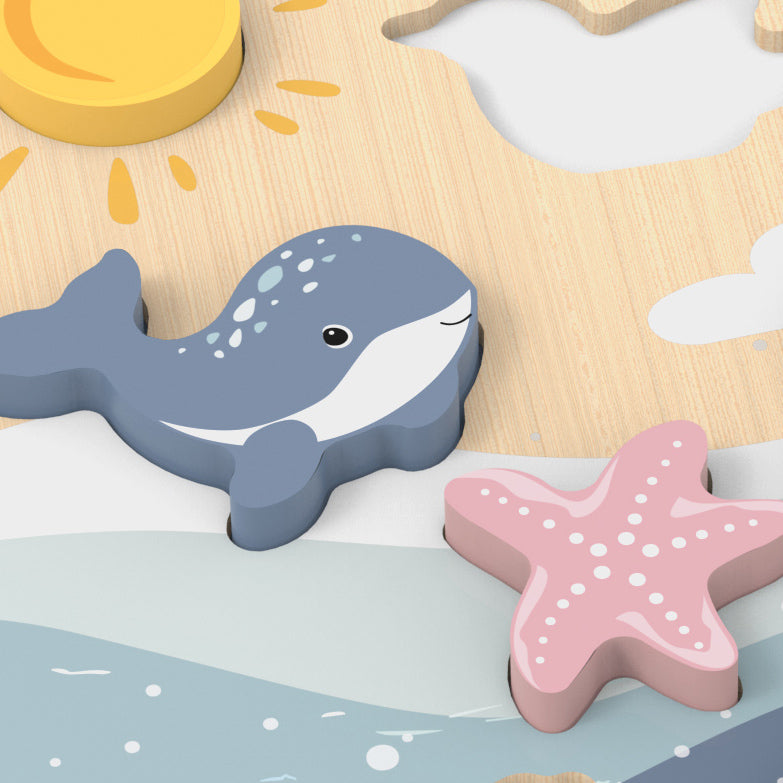 Speedy Monkey Ocean Chunky Puzzle in Single