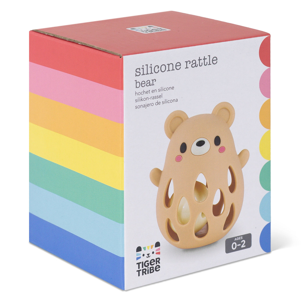 Tiger Tribe Silicone Rattle - Bear in Single