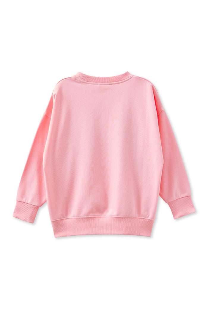 Milky Clothing Dancing Ponies Sweat in Rose Pink