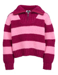 Eve Girl Daria 1/4 Zip Knit (Size 8-16) in CRANBERRY