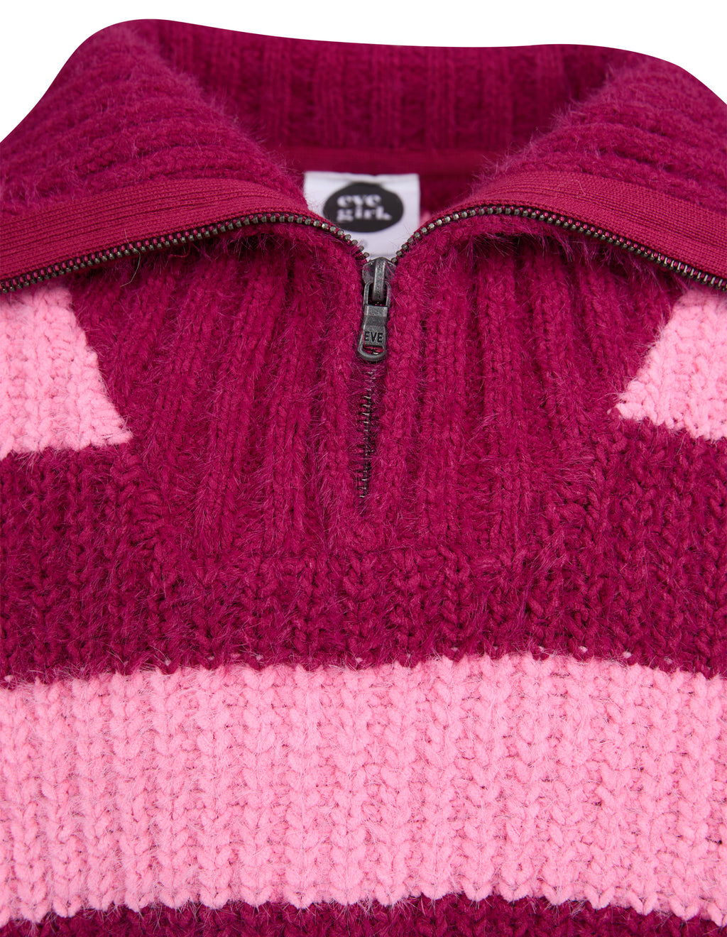 Eve Girl Daria 1/4 Zip Knit (Size 8-16) in CRANBERRY