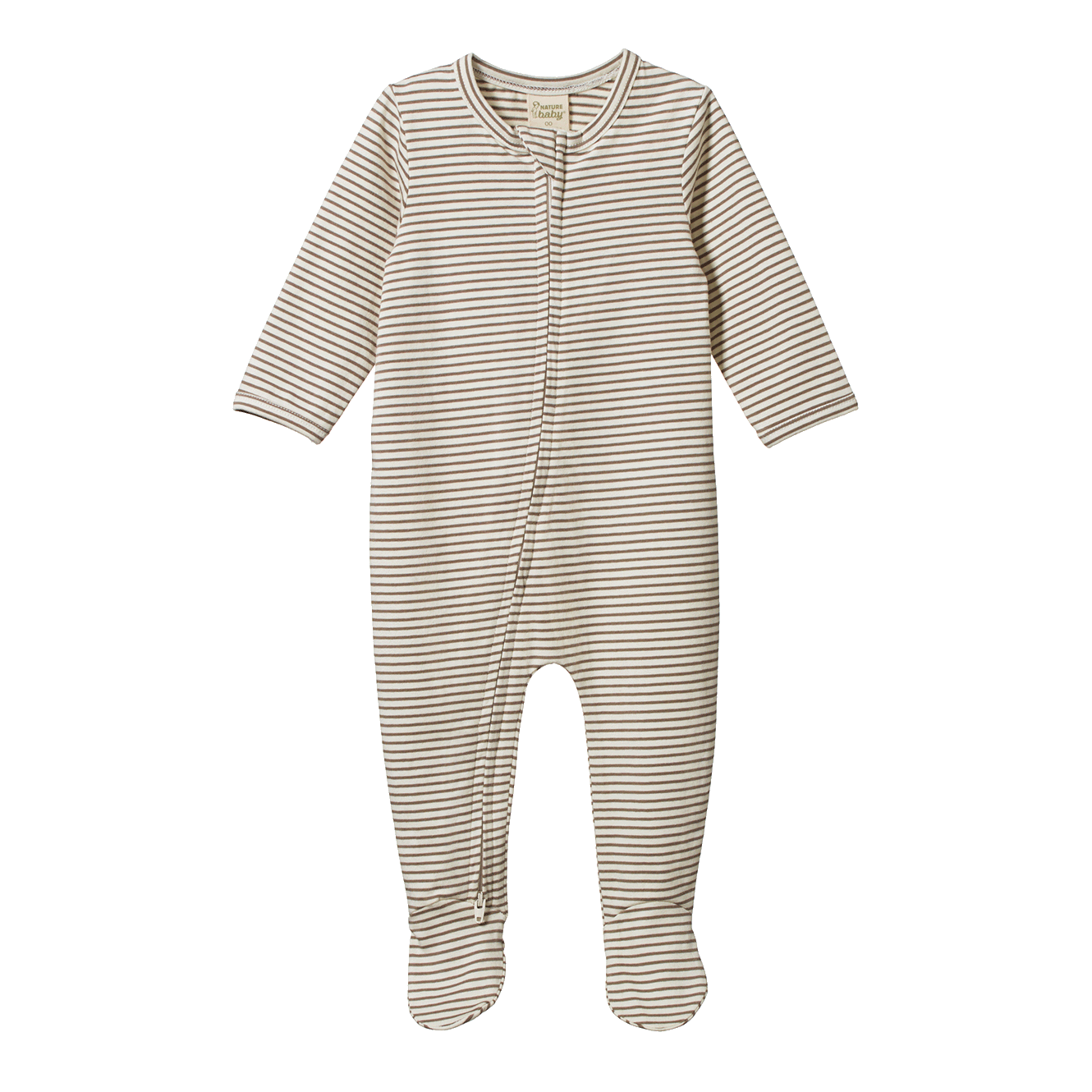 Nature Baby Dreamlands Suit in Mushroom Pinstripe