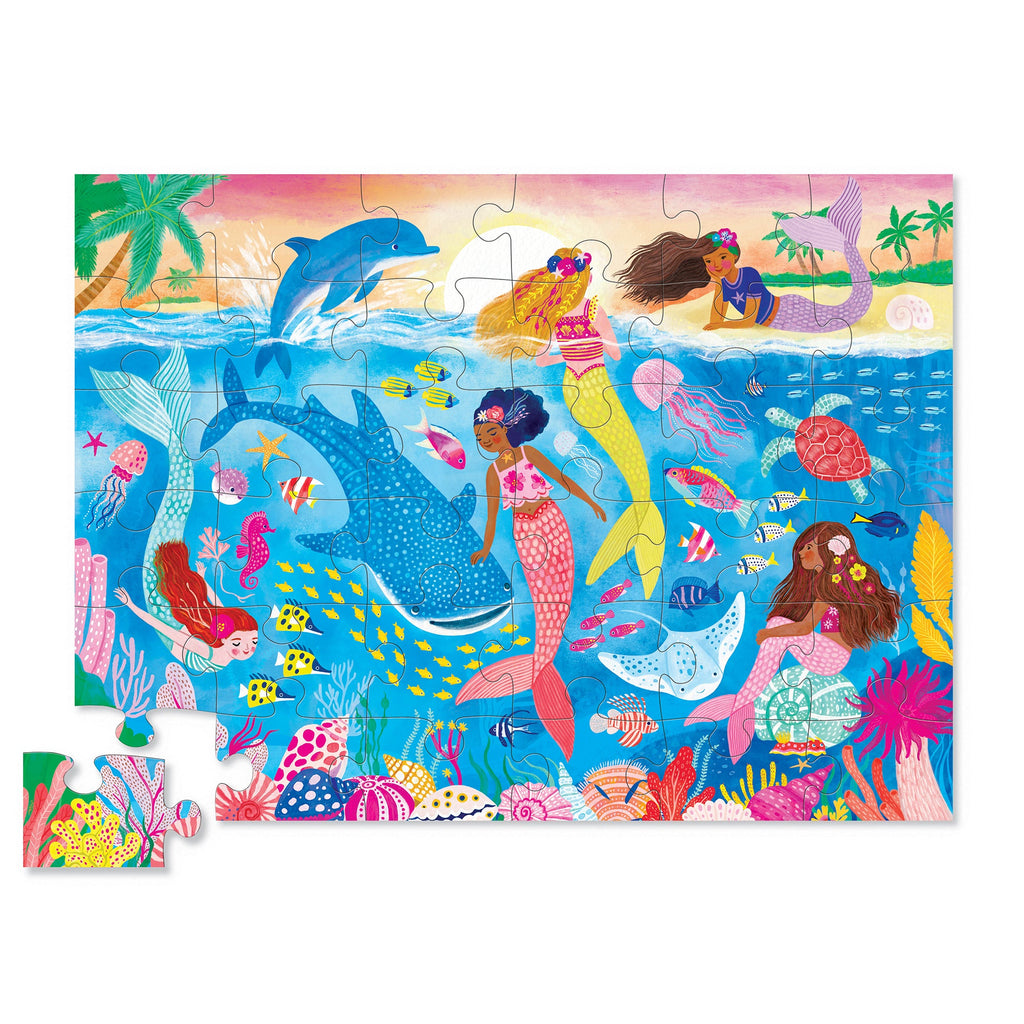 Crocodile Creek Classic Floor Puzzle 36 pc - Mermaid Dreams in Single