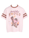 Eve Girl Dusty Tee (Size 3-7) in PALE PINK