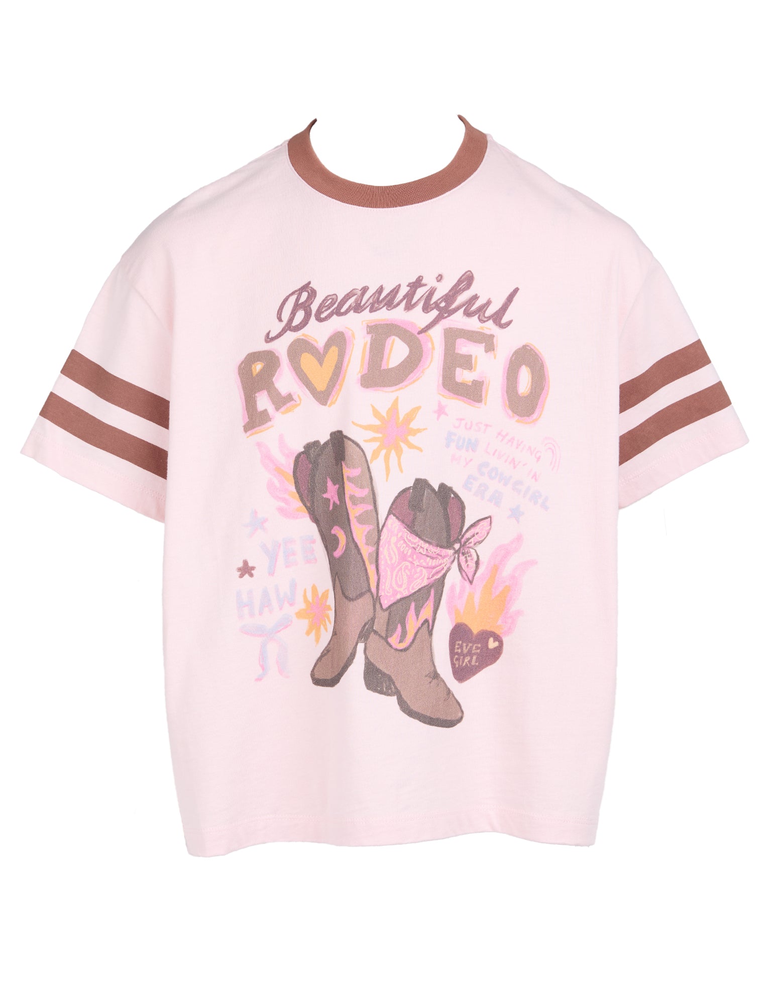 Eve Girl Dusty Tee (Size 3-7) in PALE PINK
