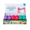 Discovery Zone Stretchy Sausage Dog - Neon Cdu 12pcs/3 Assorted in Single