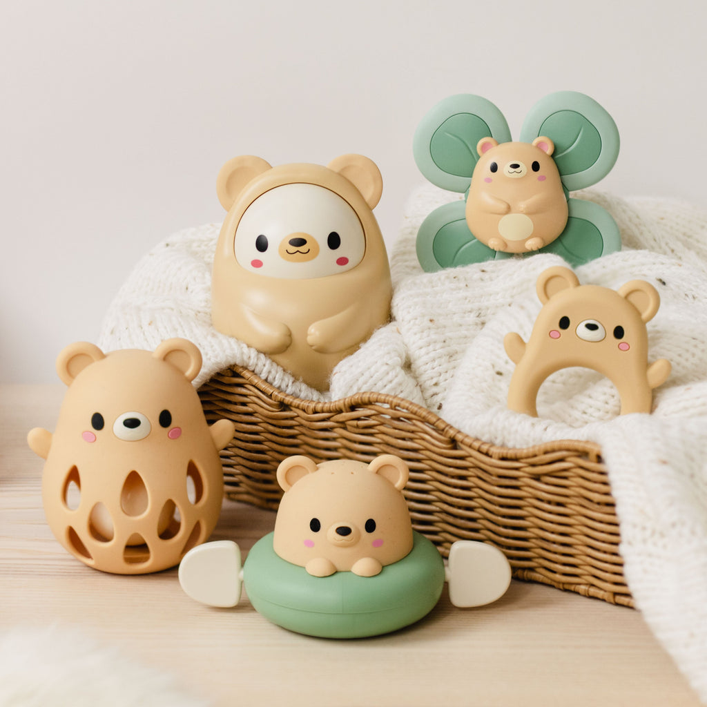 Tiger Tribe Silicone Rattle - Bear in Single