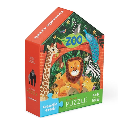 Crocodile Creek - Flat House Puzzle 50pc - Zoo