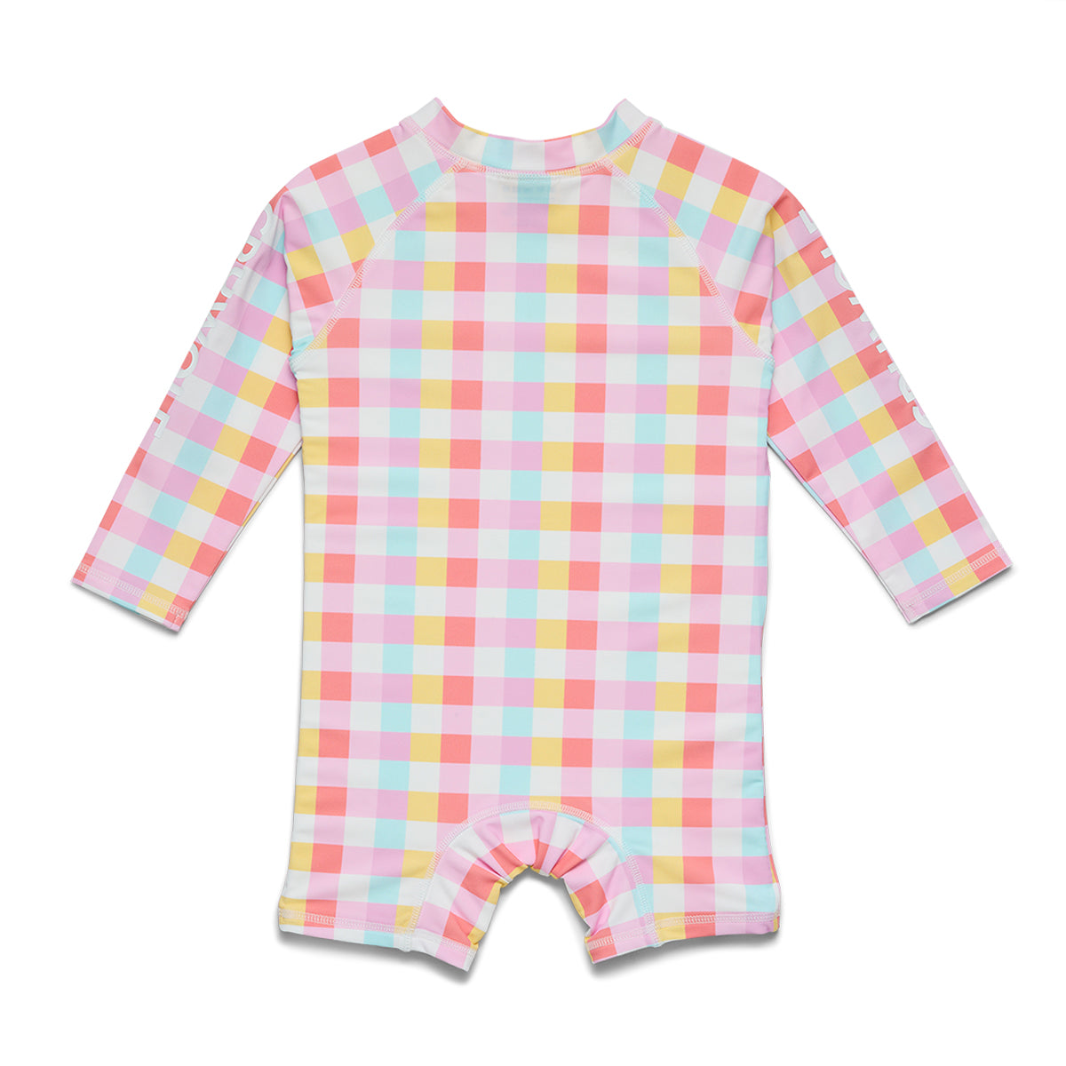 Crywolf BABY RASH SUIT Pop Gingham in Single