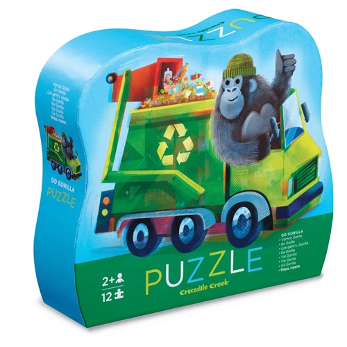 Crocodile Creek - Mini Puzzle 12pc - Go Gorilla