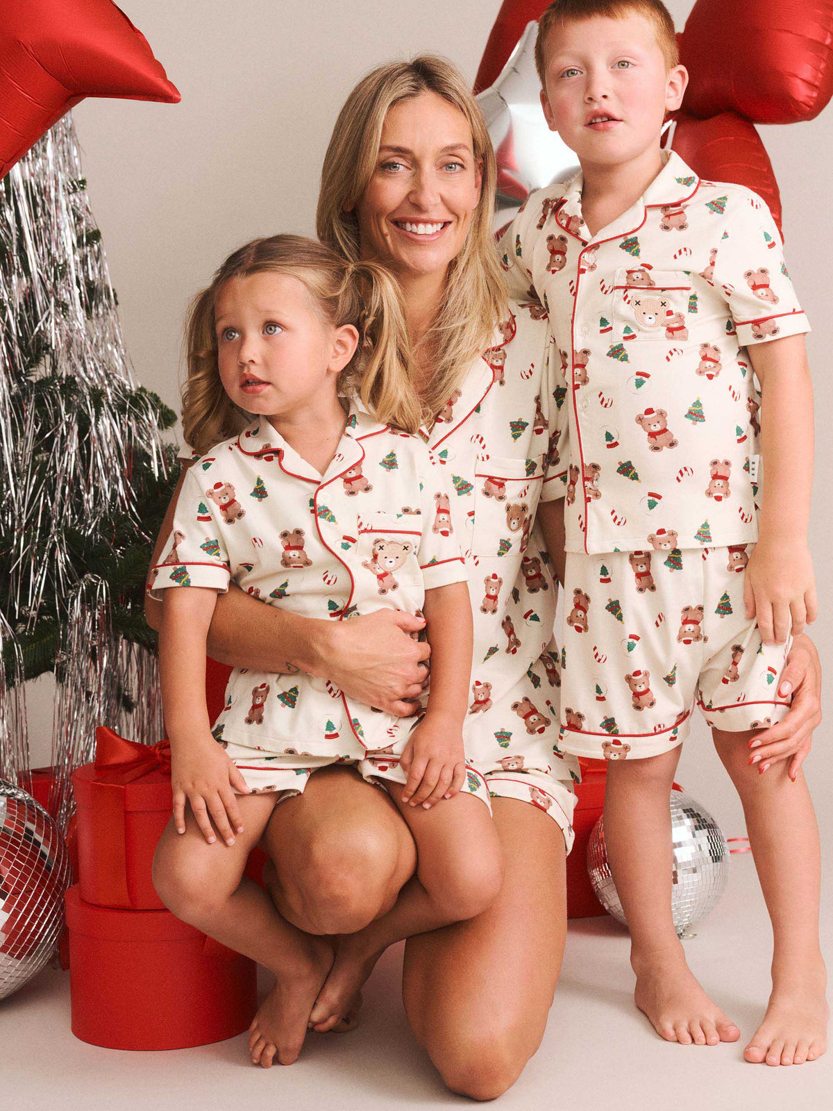 HUXBABY FESTIVE HUX PJ SET in EGGNOG